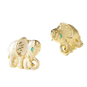 Lilly Pulitzer Elephant "Tusk In Sun" Earrings